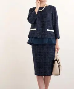 DRESS LAB セレモニースーツセットアップ トップス＆スカート 2点セット