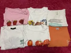 【まとめ売り】レディース夏服半袖Tシャツ 6点セット