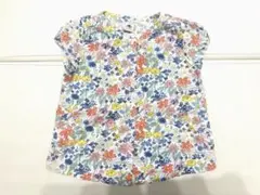 プチバトー　半袖花柄シャツ　95cm