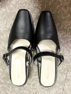 ブラック スクエア　ミュール