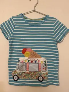 アイスクリームトラックデザイン Tシャツ 100cm