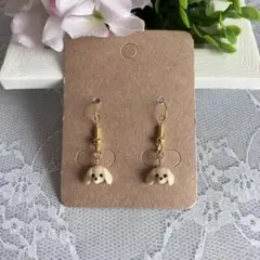 ダックスちゃん꒰ ՞•ﻌ•՞ ꒱ハンドメイドピアス174