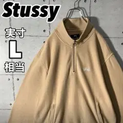【入手困難】ステューシー☆ コムドットゆうた着ハーフジップ モックネック L相当