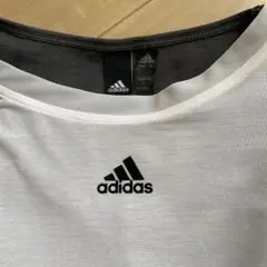 adidas ショートスリーブトップス ホワイト/グレータンクトップ　2枚SET