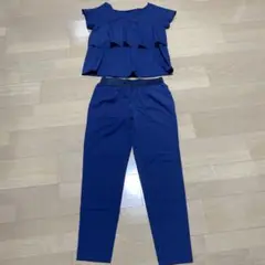 ヴェロフォンナ　ネイビー フリル付きセットアップ