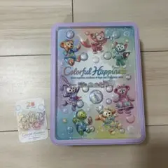 カラフルハピネス クッキー缶のみダッフィー＆フレンズ 20周年
