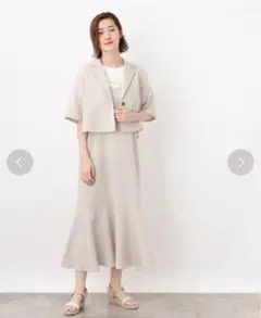 未使用　grove　ボレロジャケット×キャミワンピースセット　Mサイズ