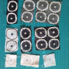ミナペルホネン　jelly flower 5色　花19個ハギレセット