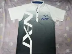 ミズノ N-XT ポロシャツ ホワイト×ブラック Mサイズ 32JA0270