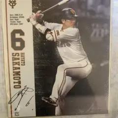 坂本勇人選手フォトサイン色紙限定品