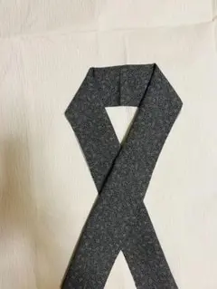 半襟　黒　葡萄