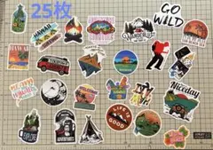 ステッカー 25枚セット ハワイ アウトドア サーフィン風 コレクション整理