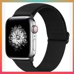 Apple Watchナイロン弾性バンド ブラック　38mm