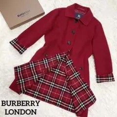 【BURBERRY LONDON】バーバリー カシミヤ ノバチェック コート