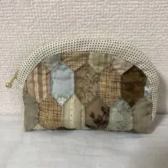 ハンドメイドパッチワーク　マルチポーチ
