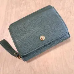 バルコス開運 グリーン 三つ折り財布