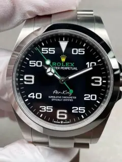 ROLEX Air-King ステンレススチール ブラック
