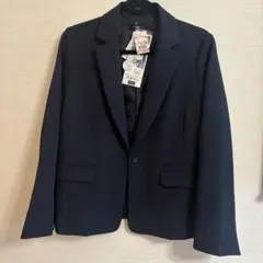 しまむら　ネイビー テーラードジャケット　仕事着