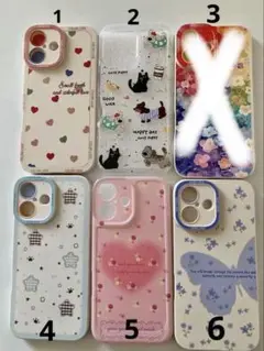 新品iPhone16ケース 1点セット　自由に選べる　ハート可愛い　激安