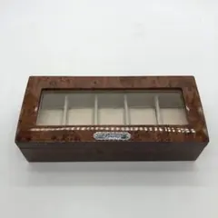 【美品】ベローナ 最新高級木製時計収納ケース/ 5本収納時計ボックス H
