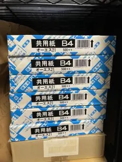 コピー用紙 共用紙 B4 500枚 x 6