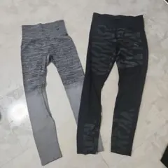 ヨガ　ピラティス　 レギンス　M　二枚セット