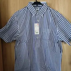 新品未使用UNIQLO EFCブロードストライプオーバーシャツ M