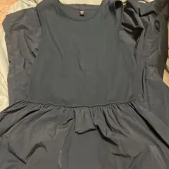 【　ユニクロ　コンビネーションワンピース　丈長め