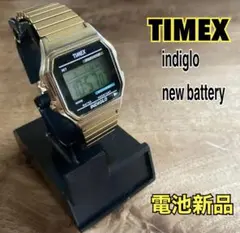 TIMEX INDIGLO クラシックデジタル ゴールド　電池新品