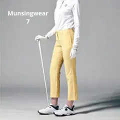 Munsingwear☆はっ水＆ストレッチギンガムチェックプリント9分丈パンツ