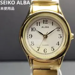 未使用 AQHK440 SEIKO ALBA QZ 純正伸縮ベルト 腕時計