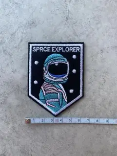 アイロンワッペン☆宇宙　NASA アップリケ　アメリカン雑貨　古着　リメイク