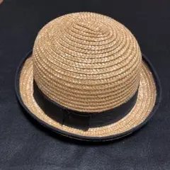 麦わら帽子 リボン付き