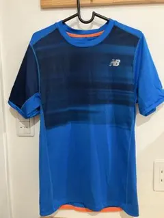 New Balance 青 グラデーション ランニングウェア　メンズＳサイズ