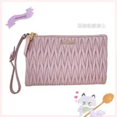 【新同】miumiu♡マテラッセ クラッチバッグ ピンク ポーチ パーティ
