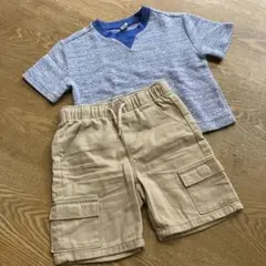 青Tシャツ　パンツセット