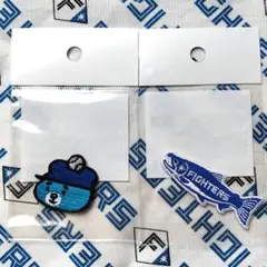 北海道日本ハムファイターズ えふたん・しゃけまる ワッペン2種セット
