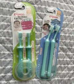 【新品】Pigeon 乳歯ブラシ　仕上げ用ブラシ 子ども　赤ちゃん　12ヶ月
