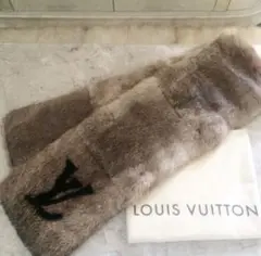 豪華ファー★ルイヴィトンLVエシャルプ★ラパンマフラーLOUIS VUITTON