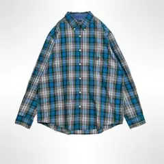 チャップス CHAPS メンズシャツ ボタンダウン XL マドラスチェック