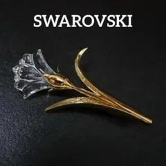 【匿名配送】 SWAROVSKI スワロフスキー ブローチ 花