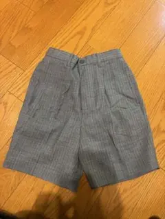 フォーマルショートパンツ グレー ストライプ130