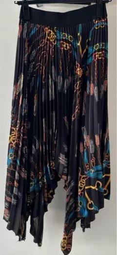 ZARA BASIC Mサイズ アシンメトリックプリーツスカート