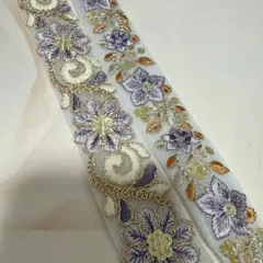 148.インド刺繍リボン 1m50cm×2本セット
