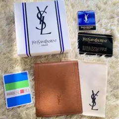 ✨希少✨新品未使用 極美品 イブサンローラン 二つ折り 財布 ブラウン 茶