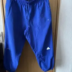 adidasジャージー　ズボン　ブルー