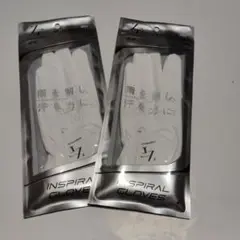 ゼロフィットインスパイラルゴルフグローブ22cm2枚