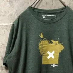 ON HUNT 犬 トリ USA輸入 イヌ 草むら Tシャツ