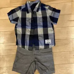 COMME CA comegreen 半袖シャツ　ズボン　セット　90㎝