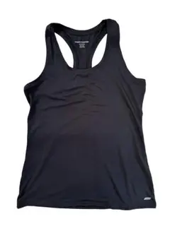 黒いストレッチタンクトップ